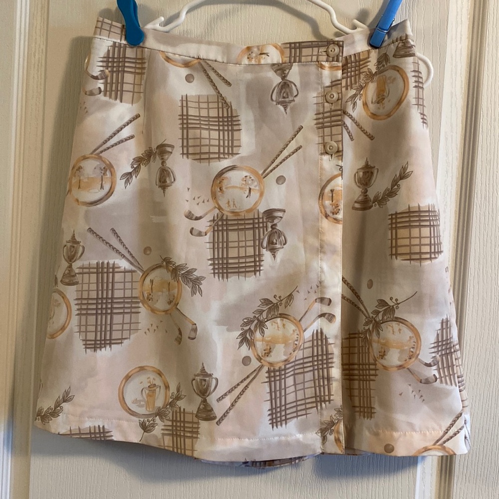 Marcia Golf Skort With Button And Zip Closure - Size 10